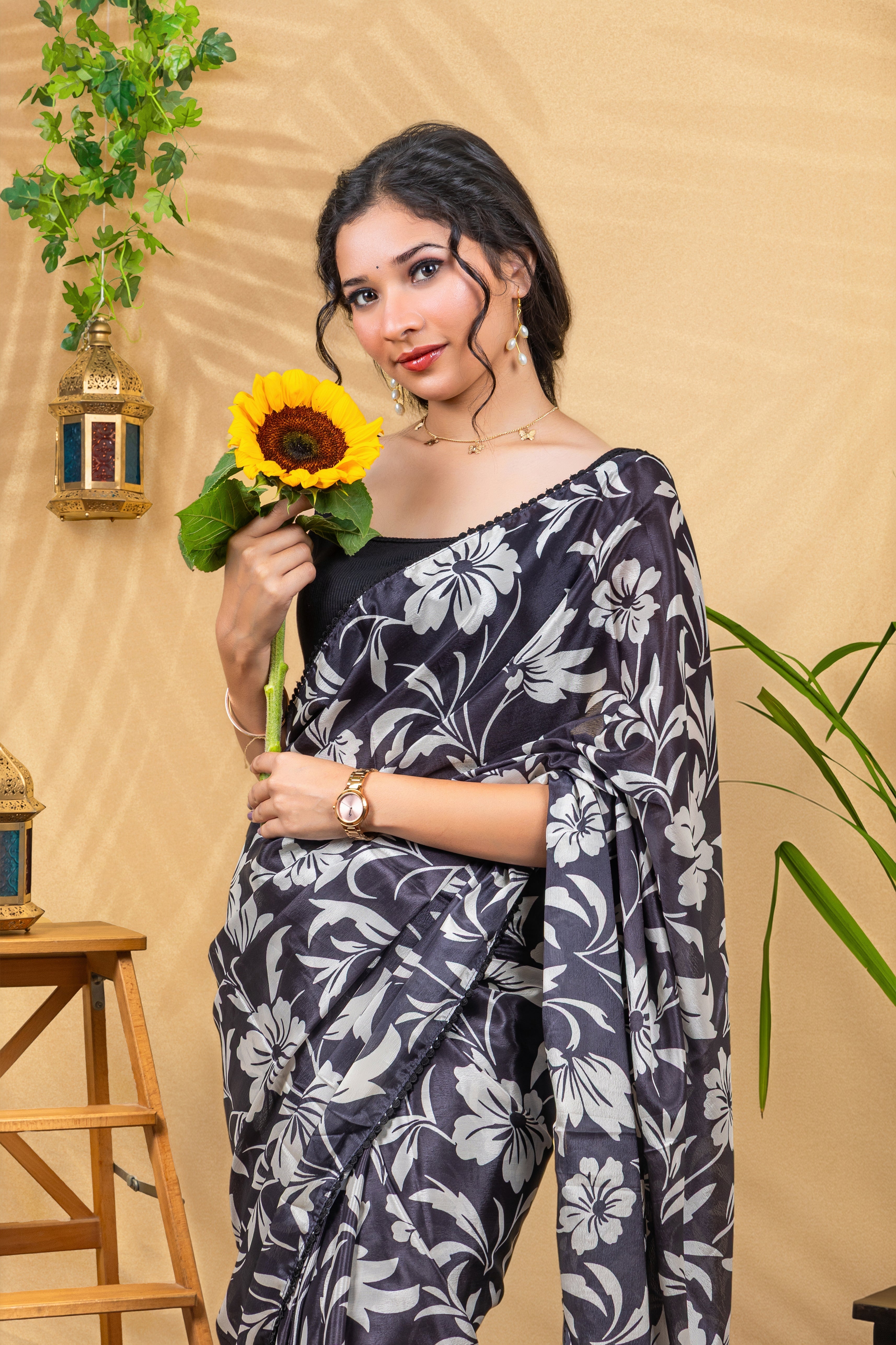Satin Saree