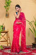 Petal & Pearl—Pure Chiffon Saree