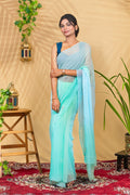 Frosted Pearl Motif—Pure Chiffon Saree