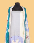 Stripe & Leaf—Ivory Teal Set