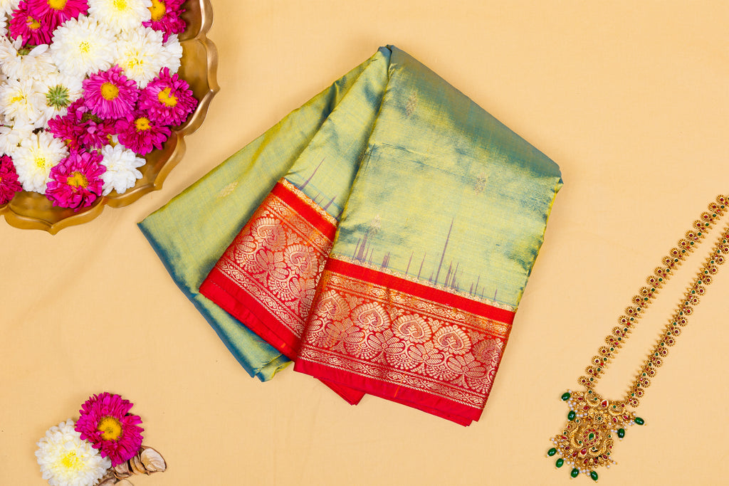 Ganga-Jal Hara Kanjivaram Saree