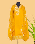 Saffron Petal Embroidered Set