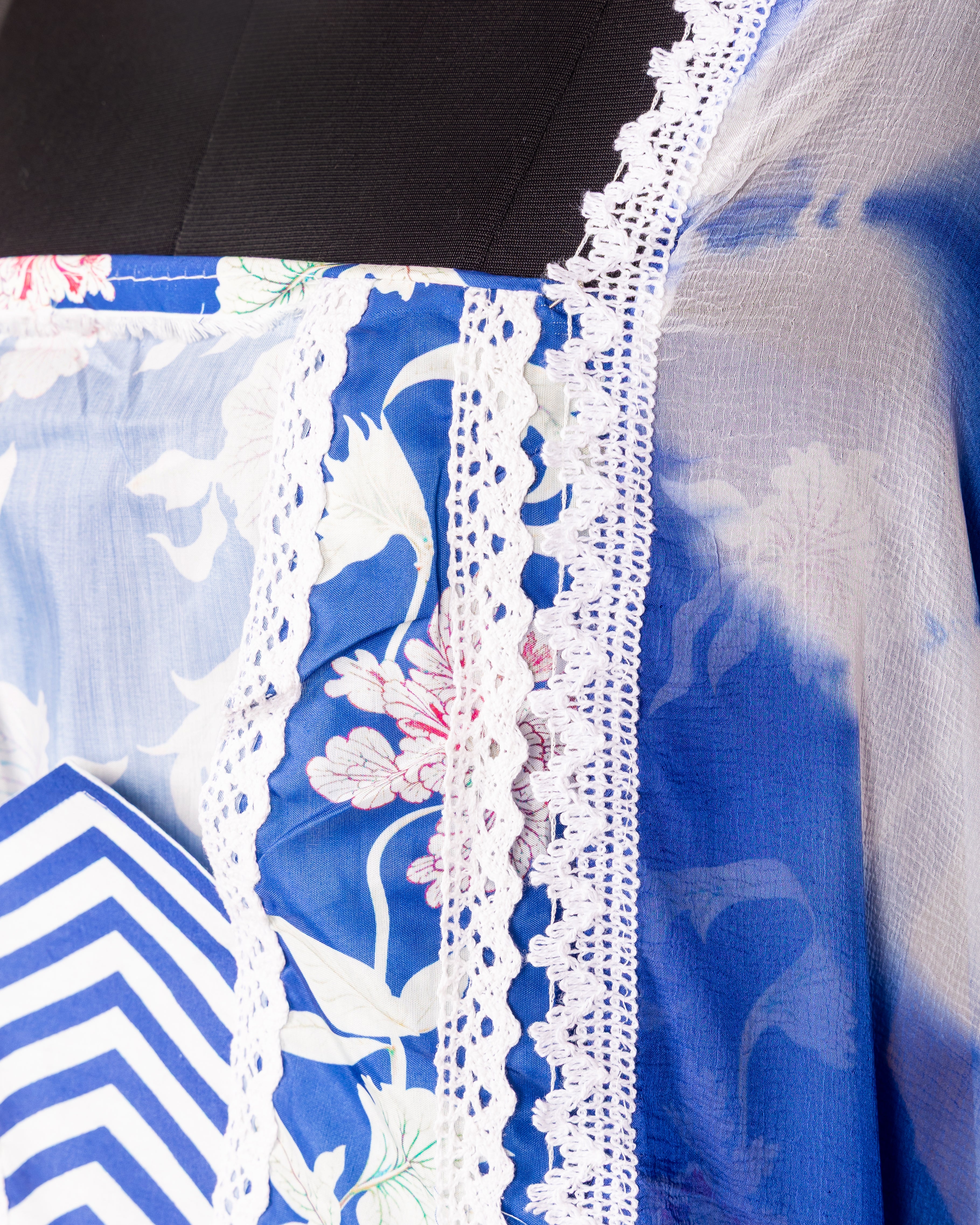 Chevron Muse—Blue Floral Set