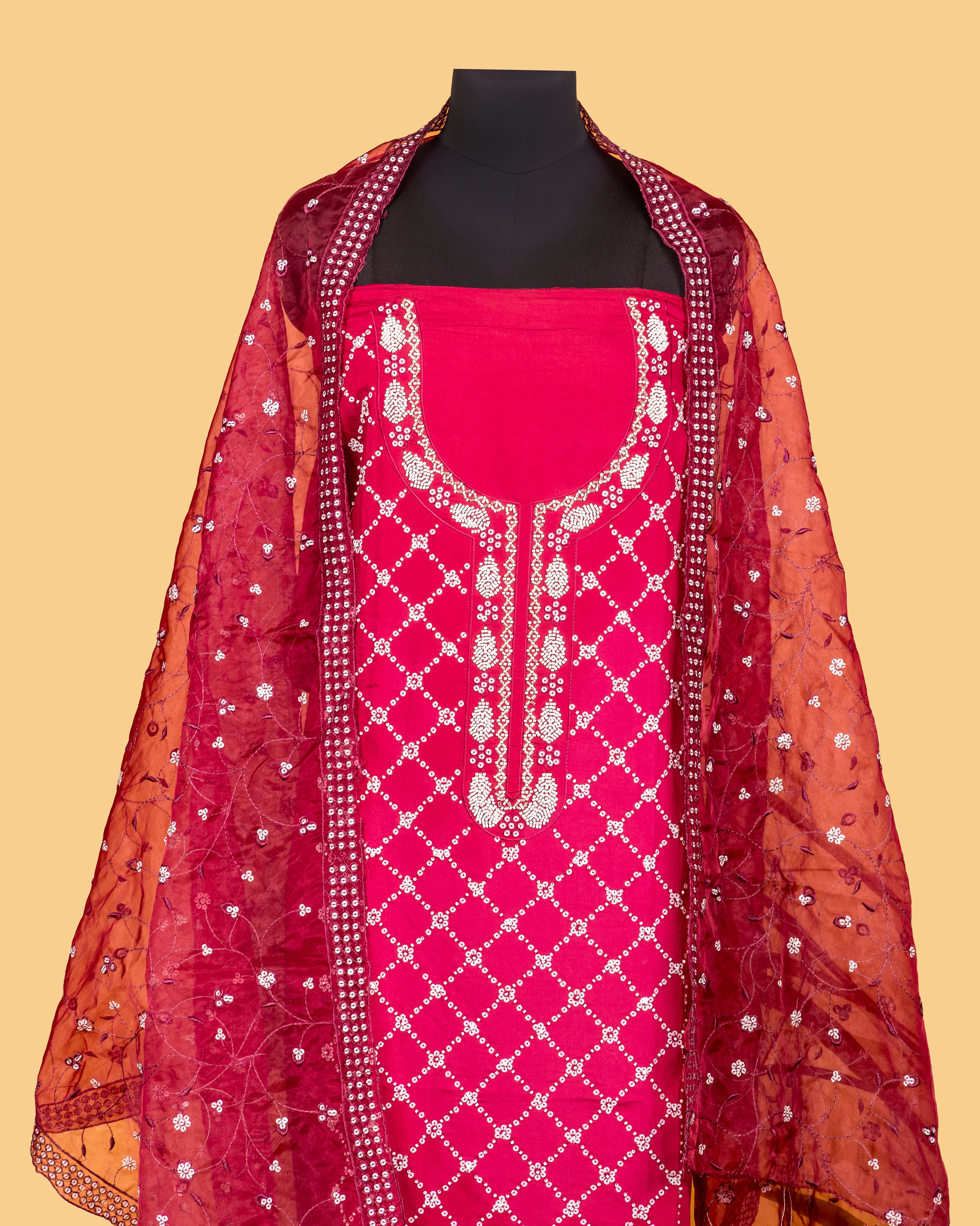Gulnaar Jaal Dress Material