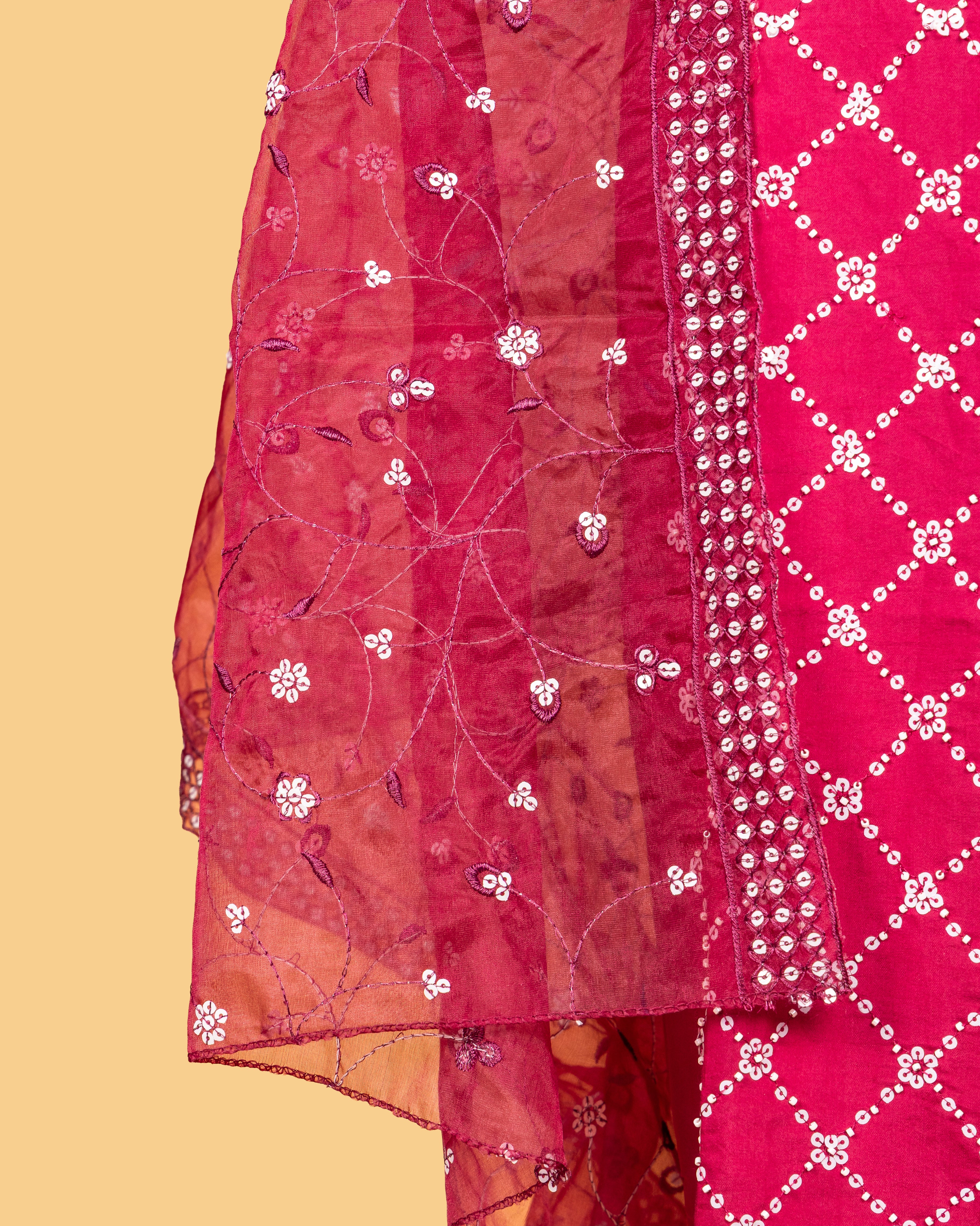 Gulnaar Jaal Dress Material