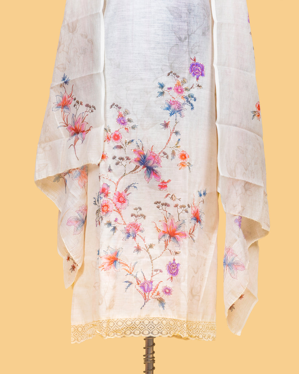 Pearl Garden Floral Dress Material