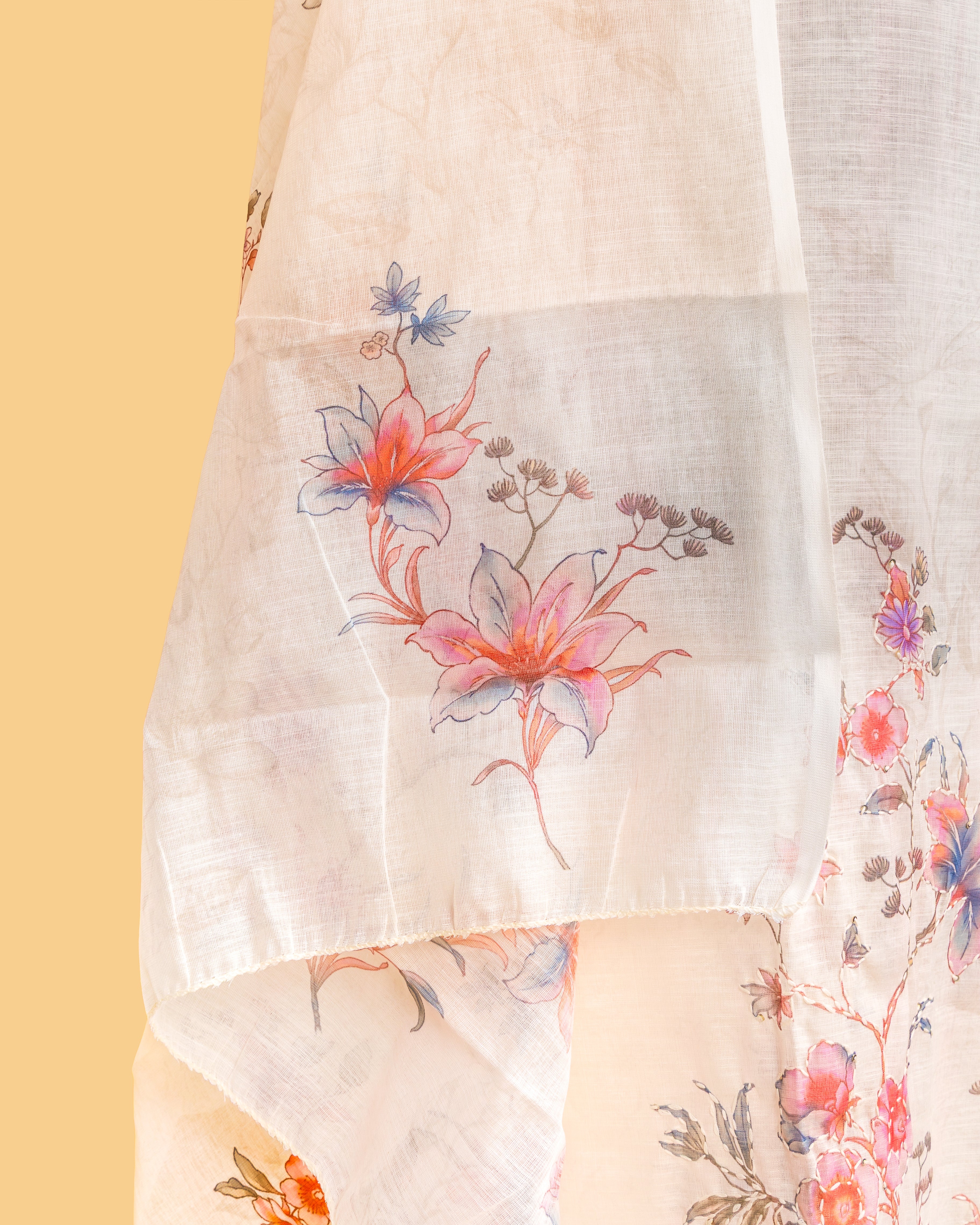Pearl Garden Floral Dress Material