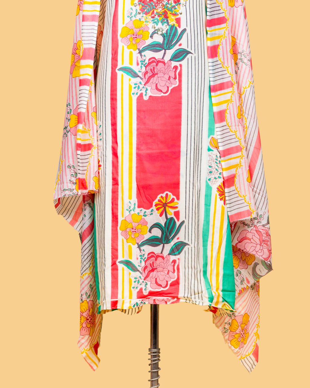 Sunset Stripes & Florals Suit Set