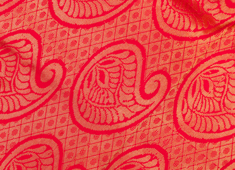 Neelam & Sindoor Kanjivaram Saree