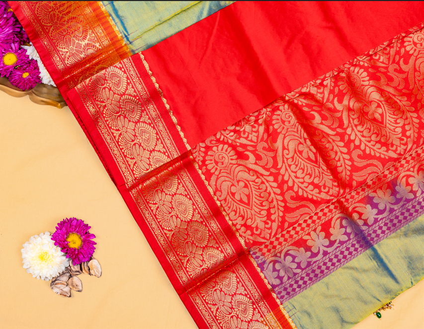 Ganga-Jal Hara Kanjivaram Saree