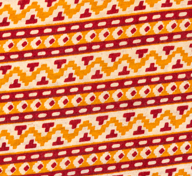 Vintage Mosaic All-Over Print Dress Material